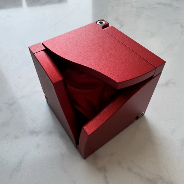 Cube Promise Ring Box (Red)