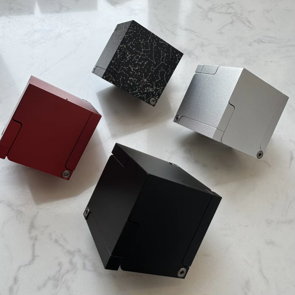 Cube Promise Ring Box (Matt Black)